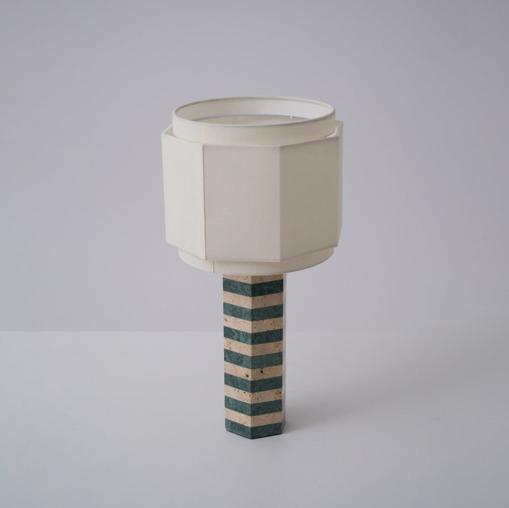 Modari Striped Stone Table Lamp - Vakkerlight