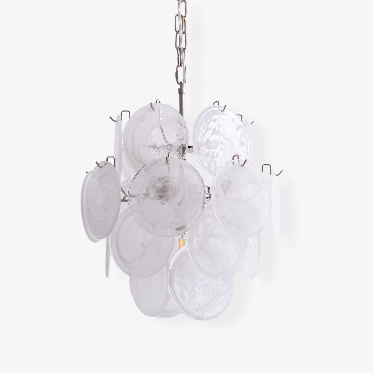 Люстра скляна Murano Aqua White