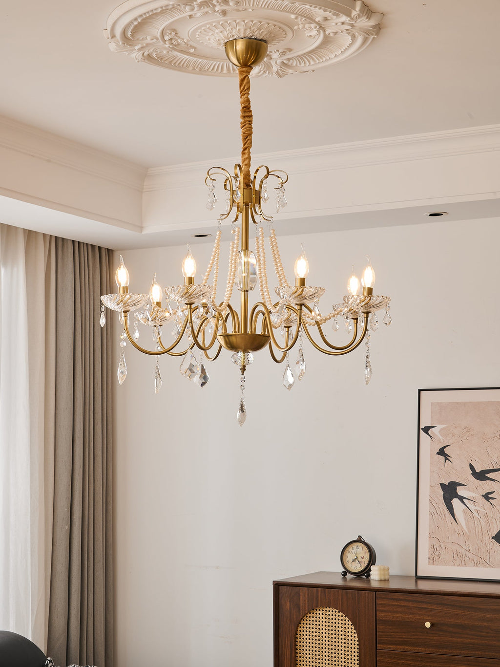 Люстра Evaria Crystal Pearl