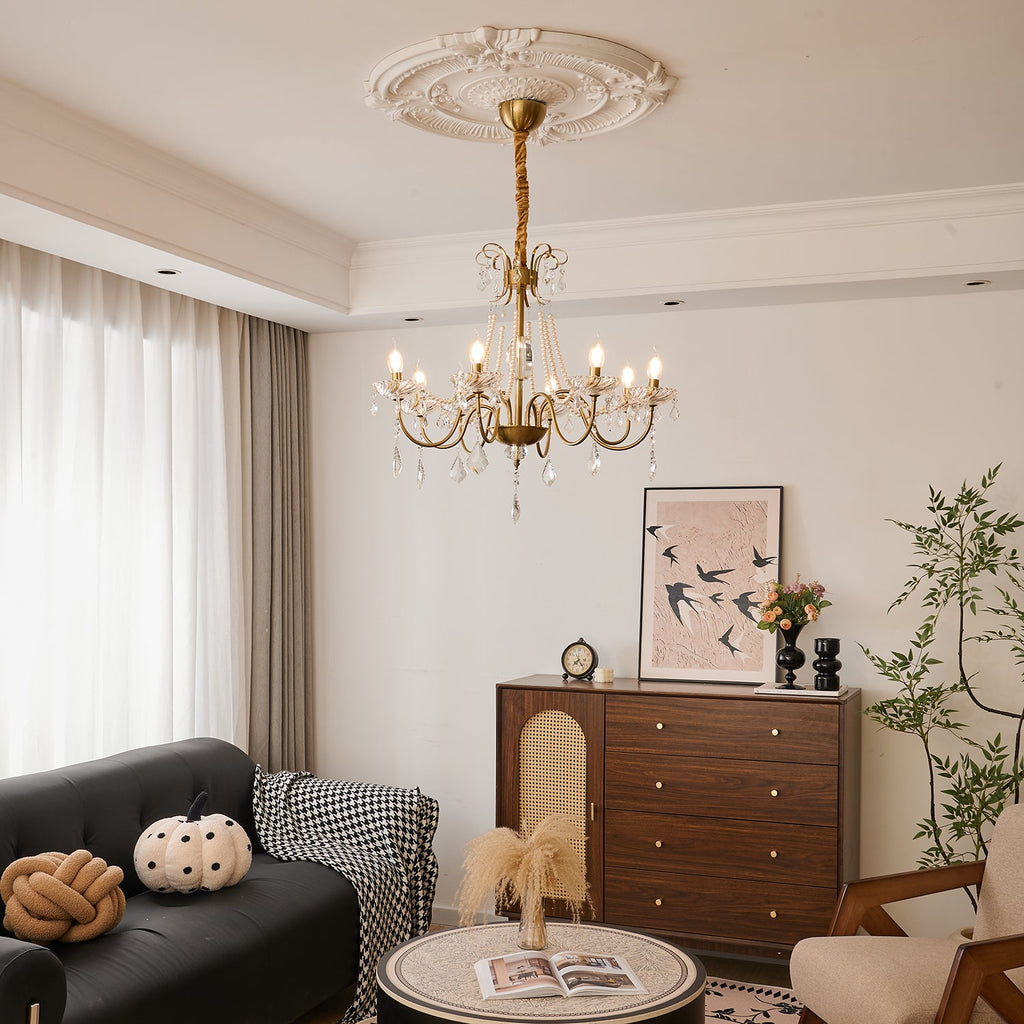 Люстра Evaria Crystal Pearl