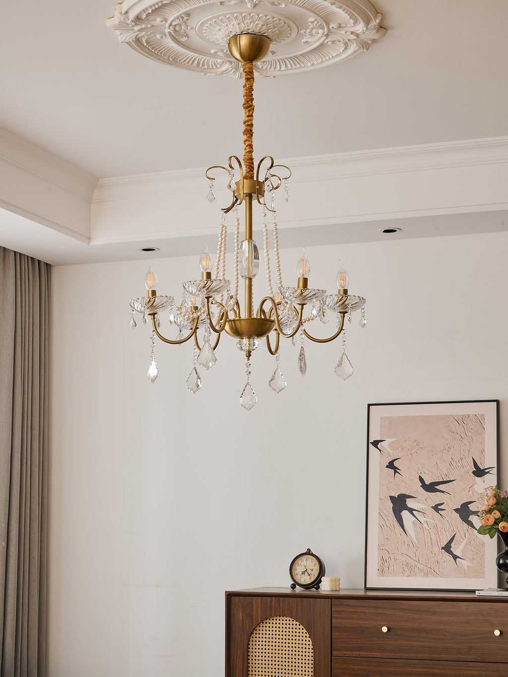 Люстра Evaria Crystal Pearl