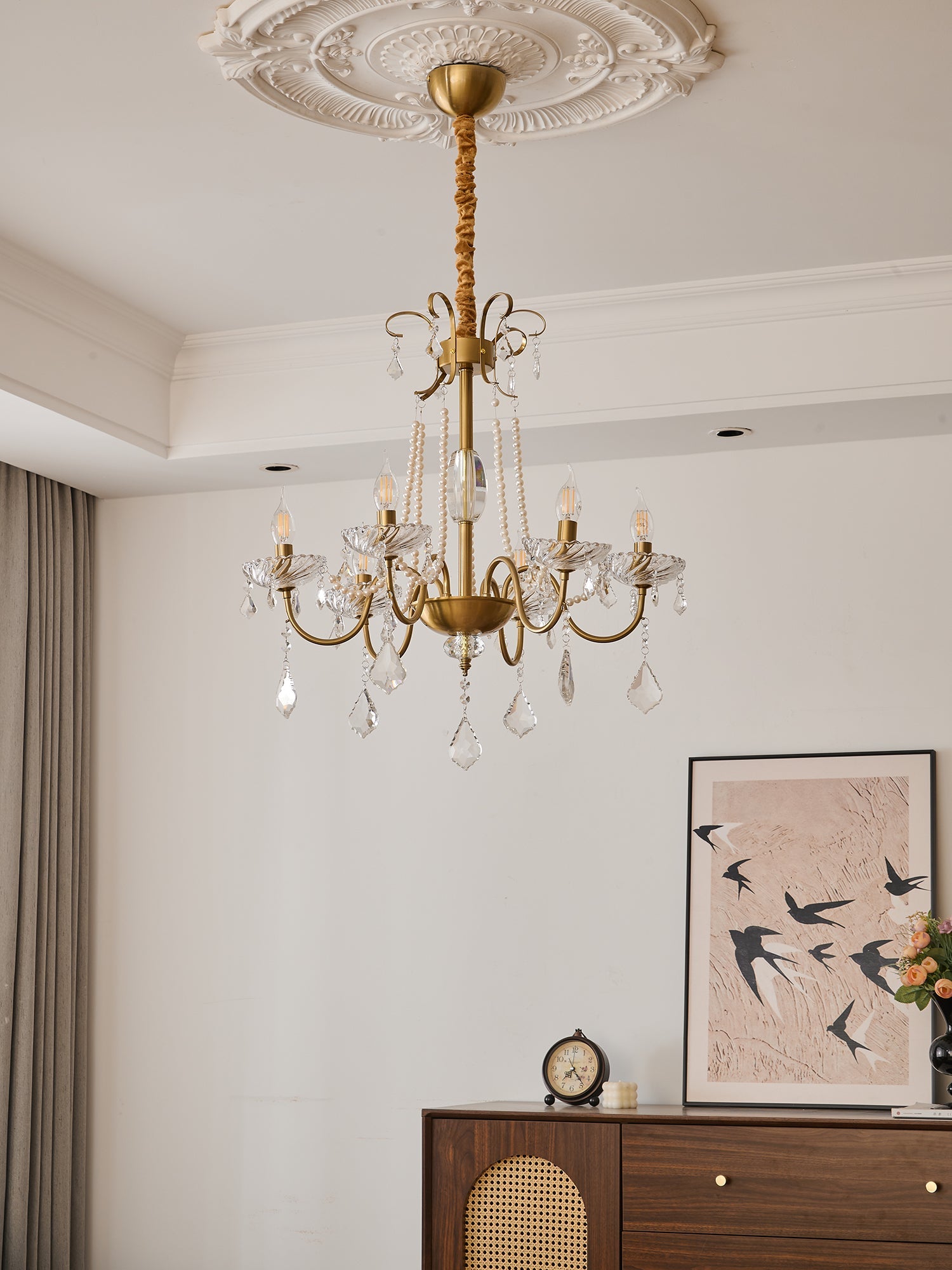 Люстра Evaria Crystal Pearl