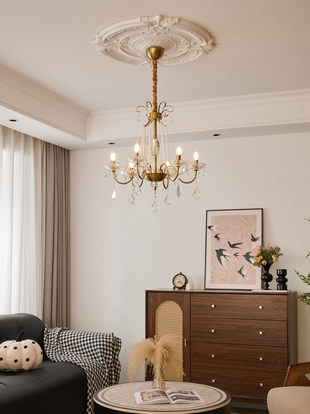 Люстра Evaria Crystal Pearl