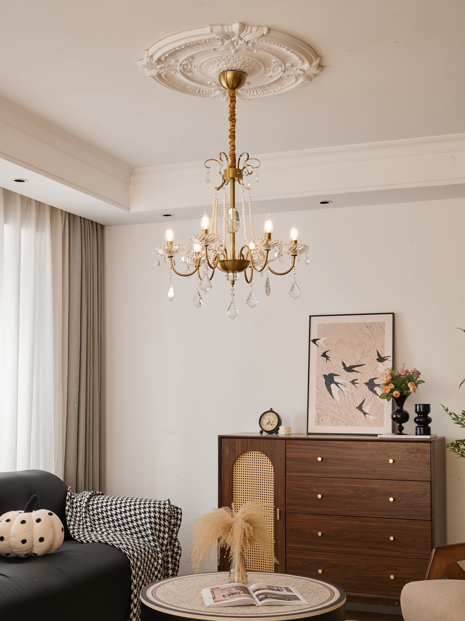 Люстра Evaria Crystal Pearl