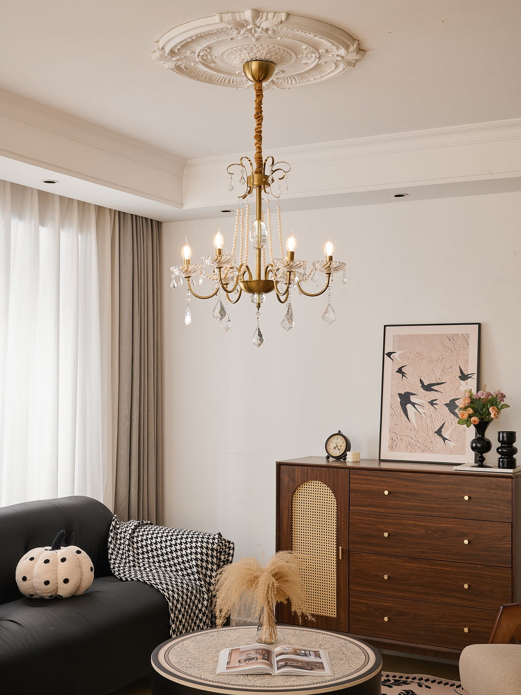 Люстра Evaria Crystal Pearl