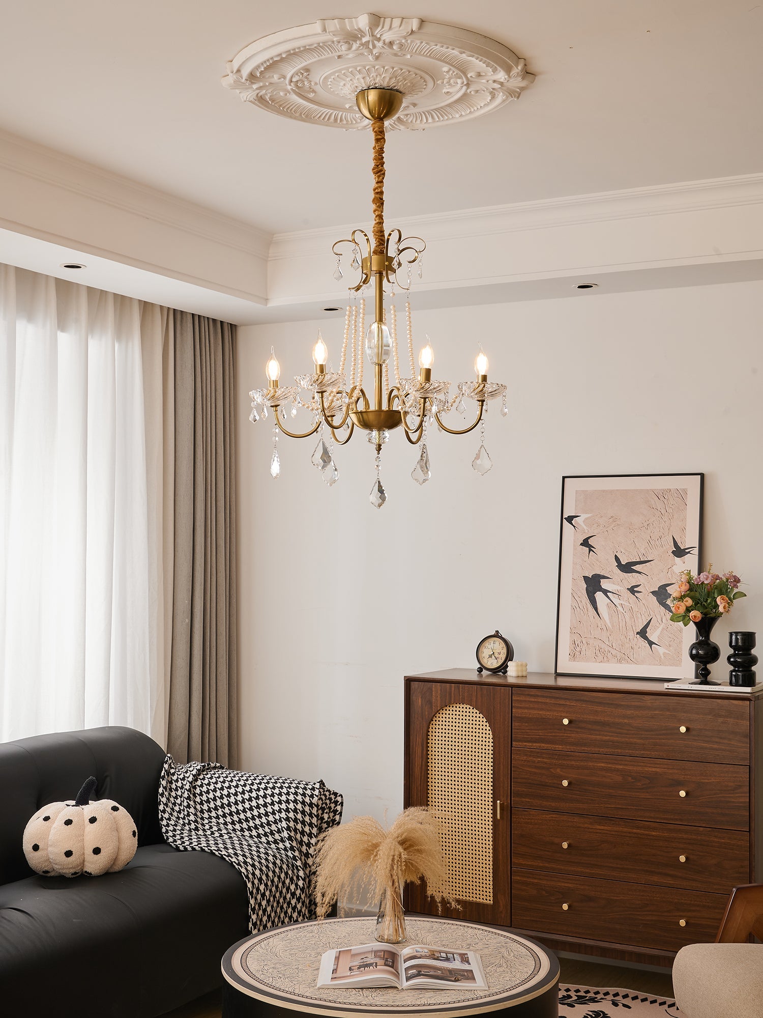 Люстра Evaria Crystal Pearl