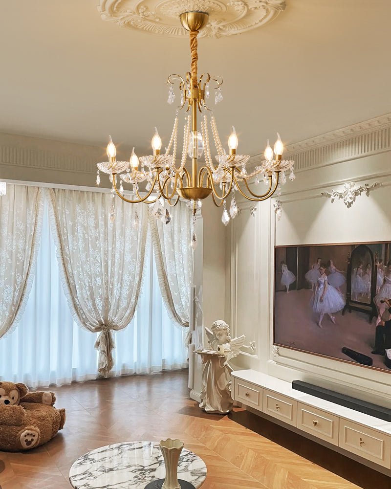 Люстра Evaria Crystal Pearl