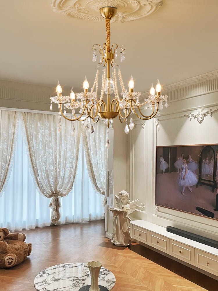 Люстра Evaria Crystal Pearl