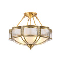 Floral Brass Ceiling Lamp - Vakkerlight