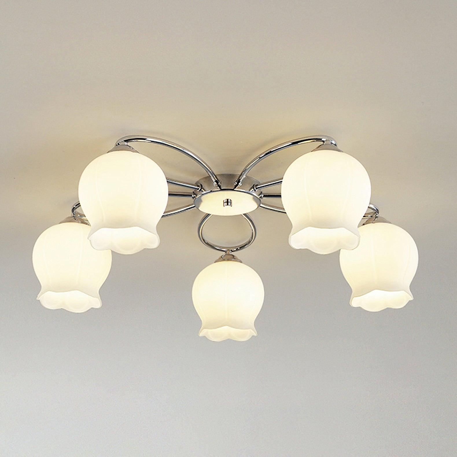 Floral Glass Ceiling Lamp - Vakkerlight