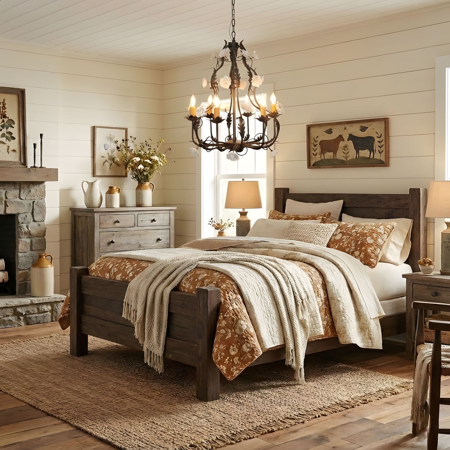 Florentine Rose Garden Chandelier