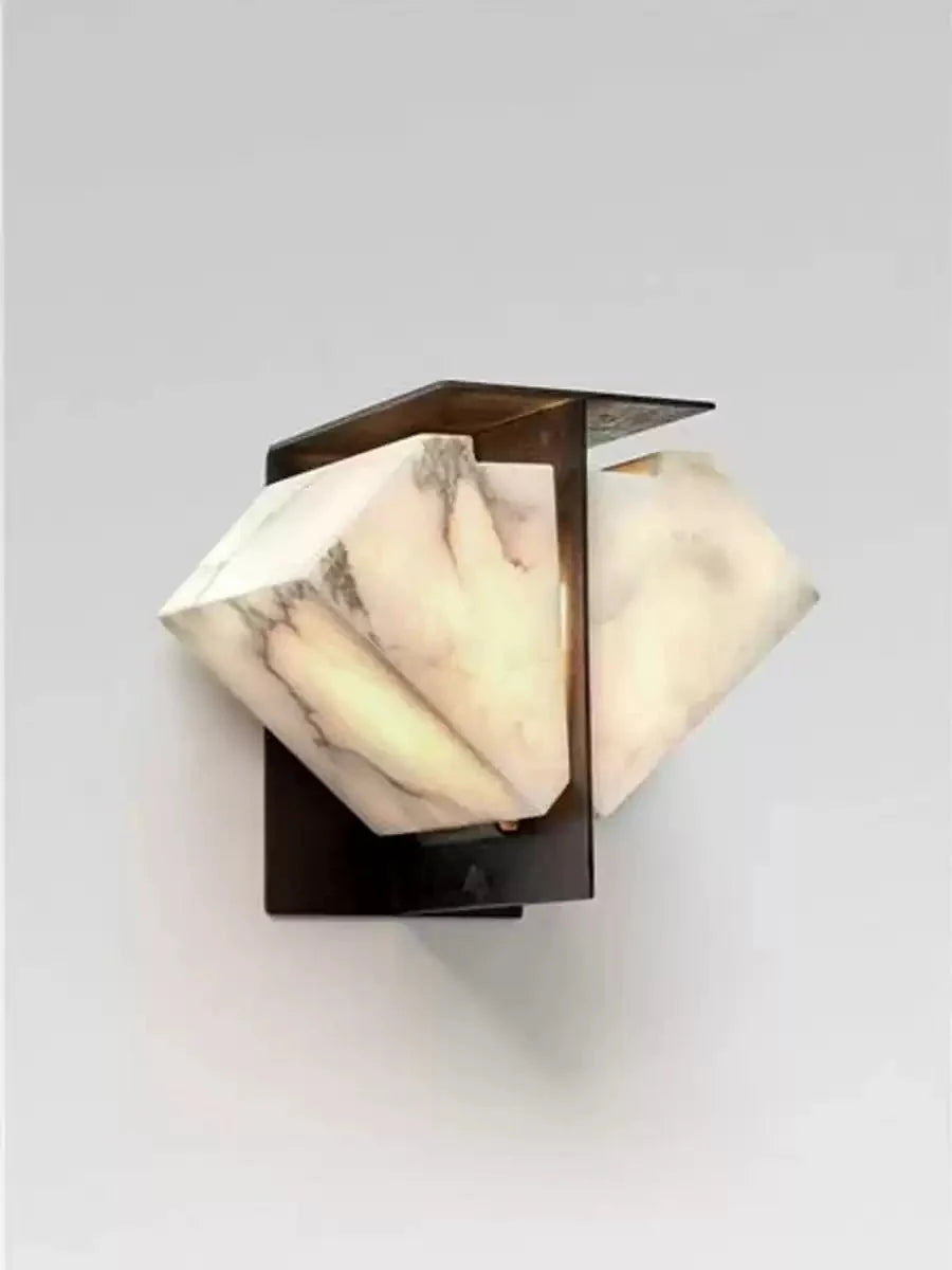 Стельовий світильник Folded Halo Alabaster