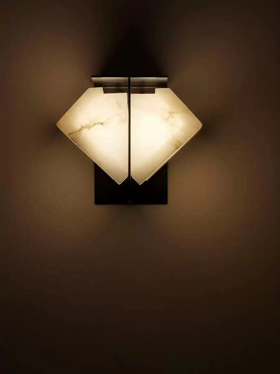 Стельовий світильник Folded Halo Alabaster