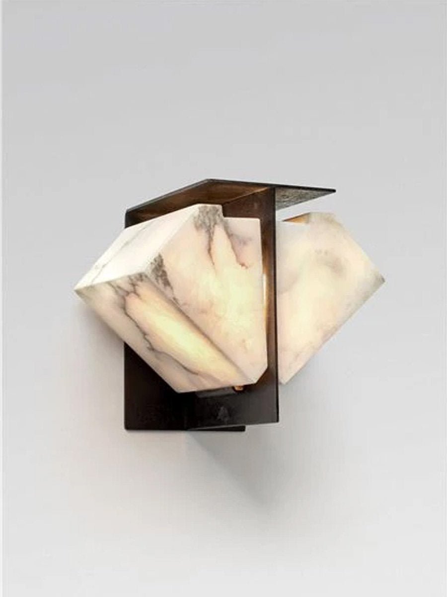 Стельовий світильник Folded Halo Alabaster