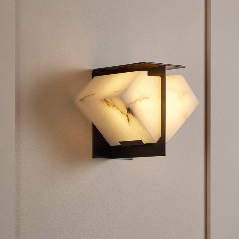 Стельовий світильник Folded Halo Alabaster