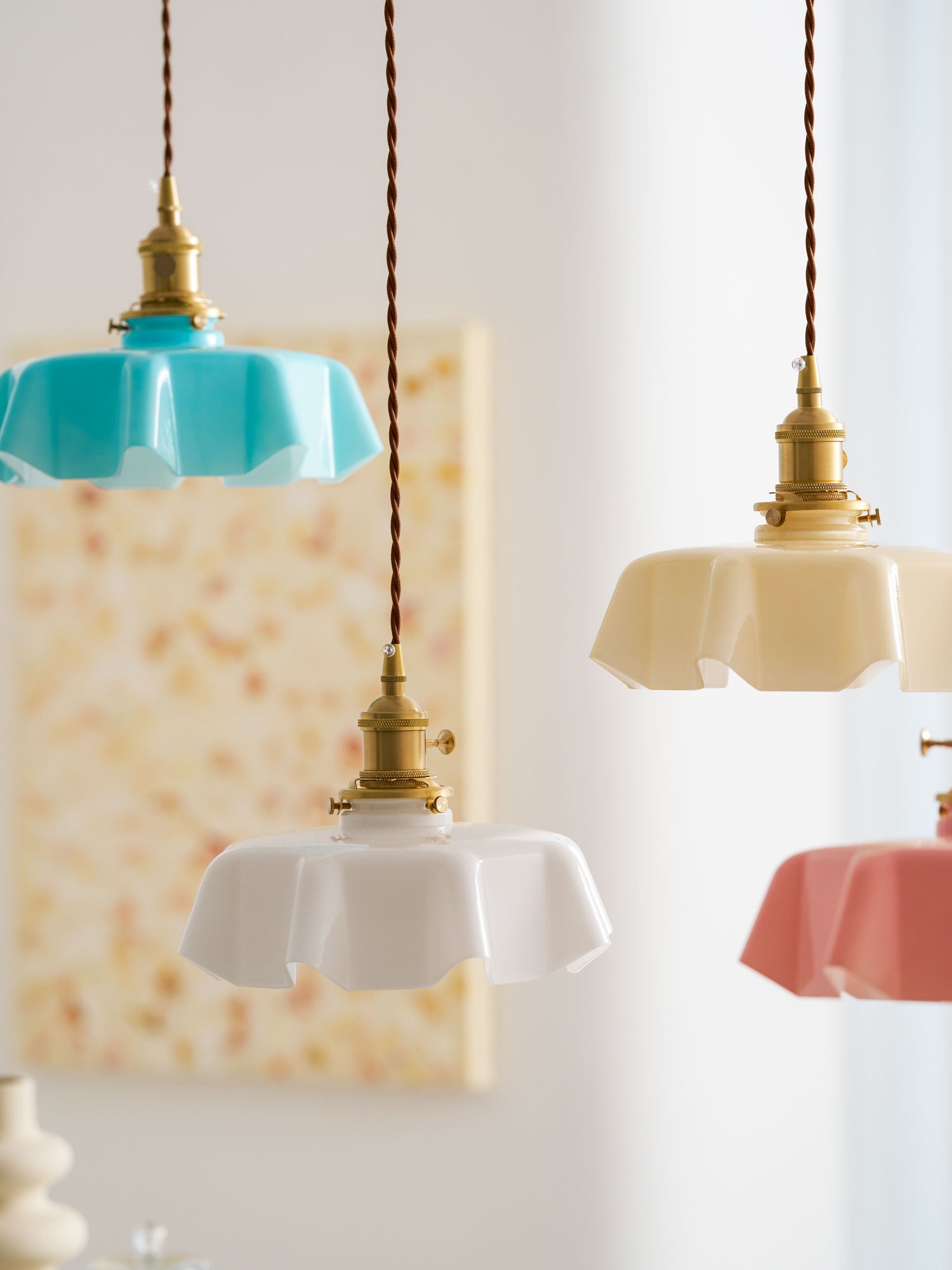 French Flower Pendant Light