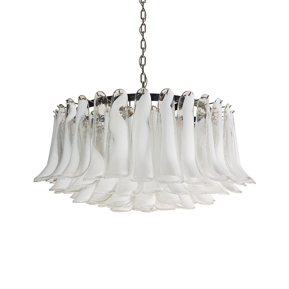 Petals White Murano Chandelier - DEPRIMO