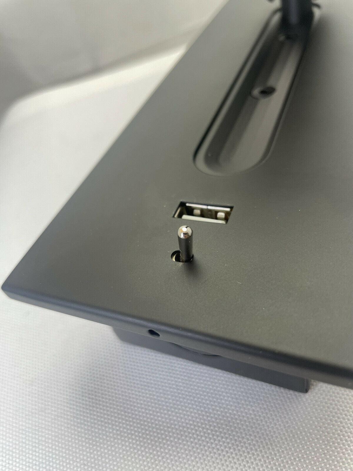 Чорний приліжковий настінний світильник USB