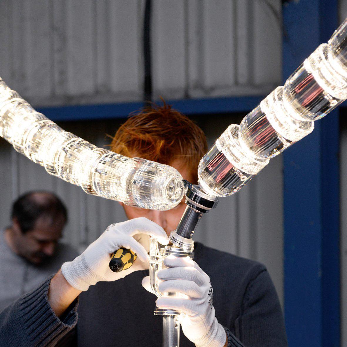 The Gabriel Spiral LED Chandelier | Custom Size & Made-to-Order Lighting for Luxury Residences & Commercial Spaces