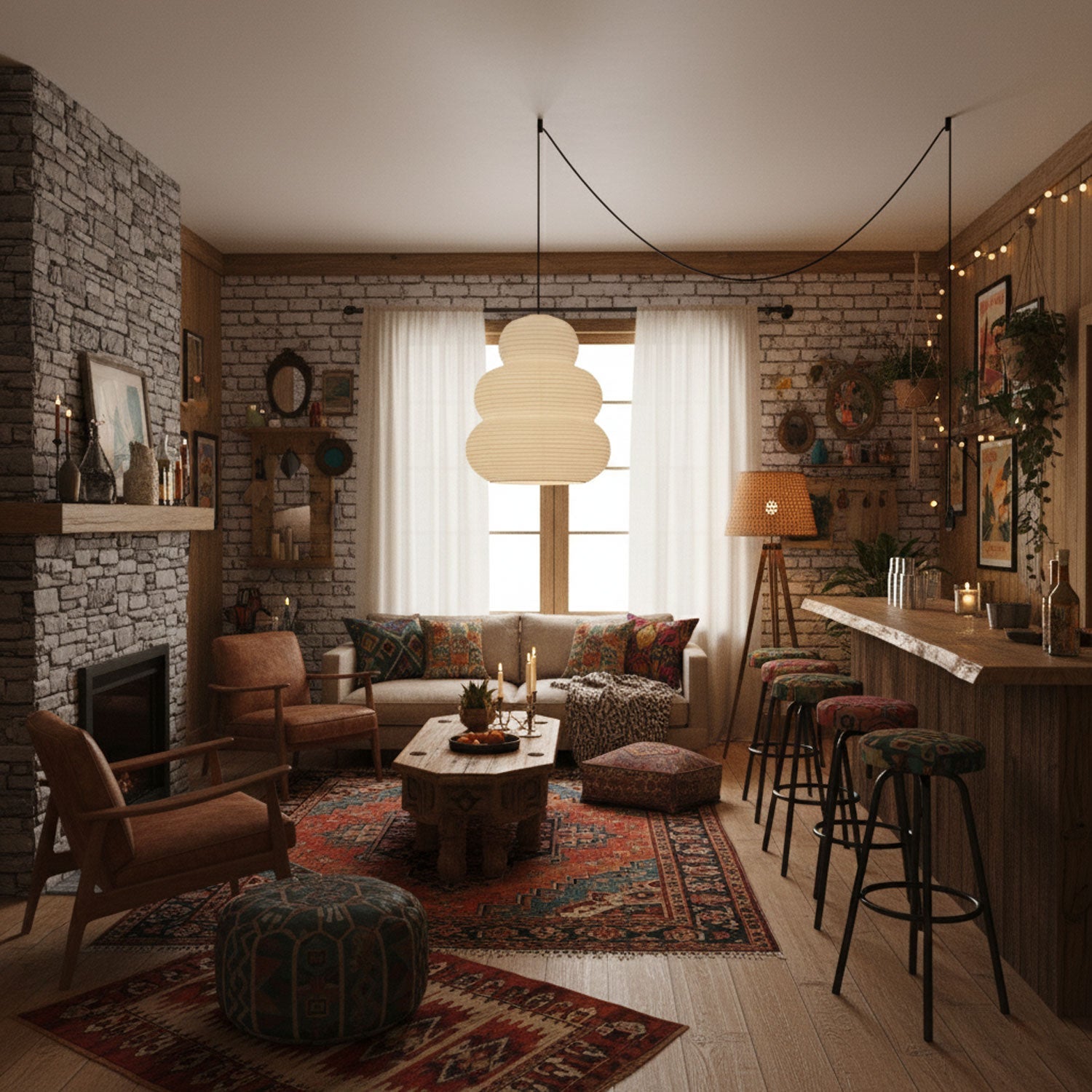 Rice Paper 24N Swag Light