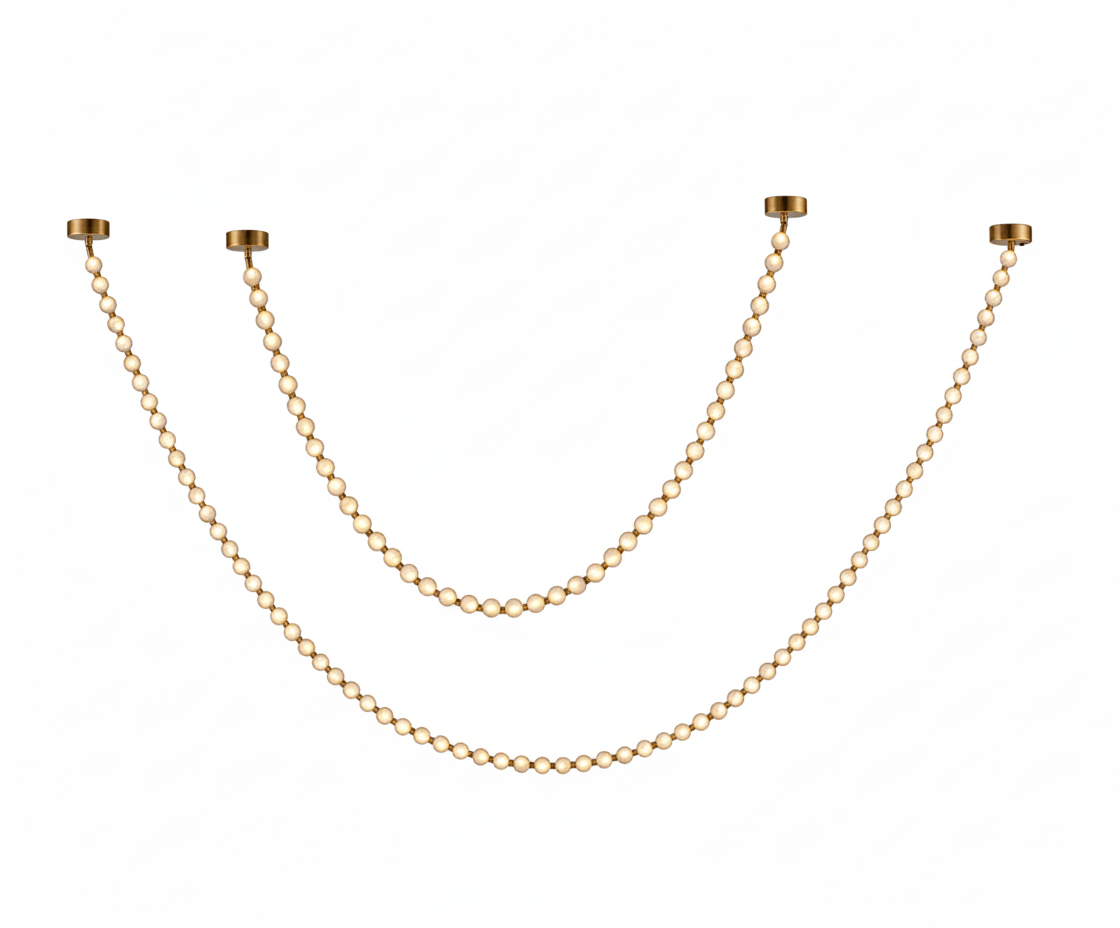 Alabaster Pearl Necklace Chandelier - Vakkerlight