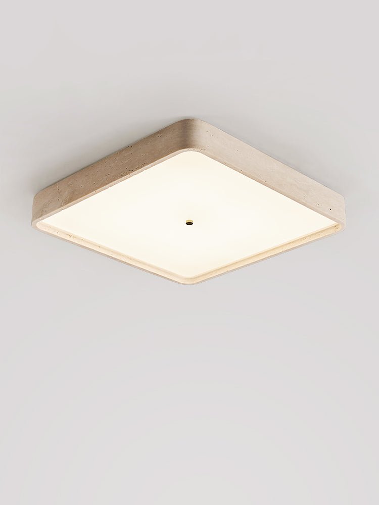 Квадратный потолочный светильник Geo Travertine