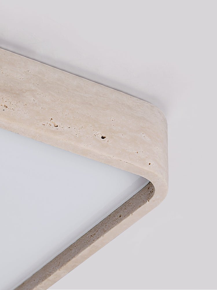 Квадратный потолочный светильник Geo Travertine