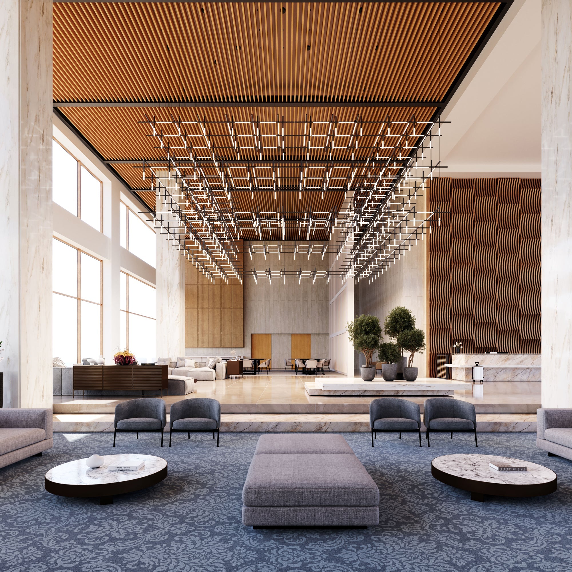 Geometric Linear Pendant Lamp