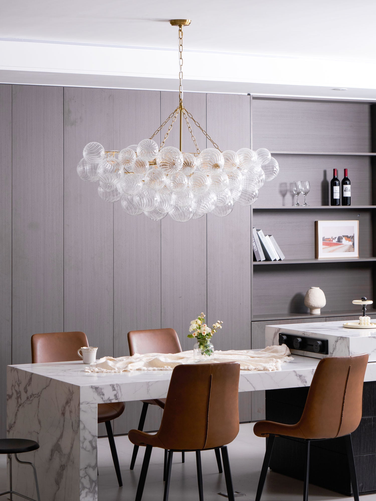 Glass Ball Bubbles Chandelier