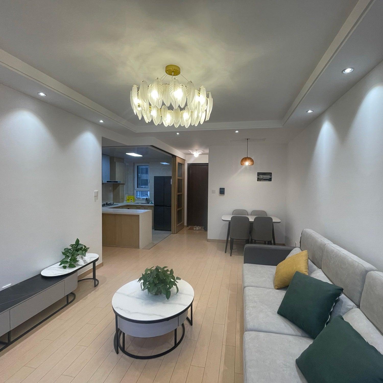 Люстра "Скляне перо"