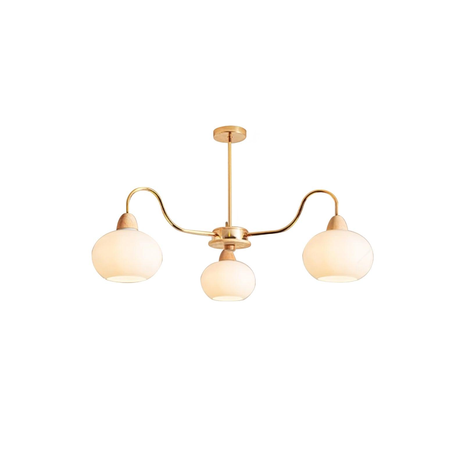 Glass Persimmon Chandelier - DEPRIMO
