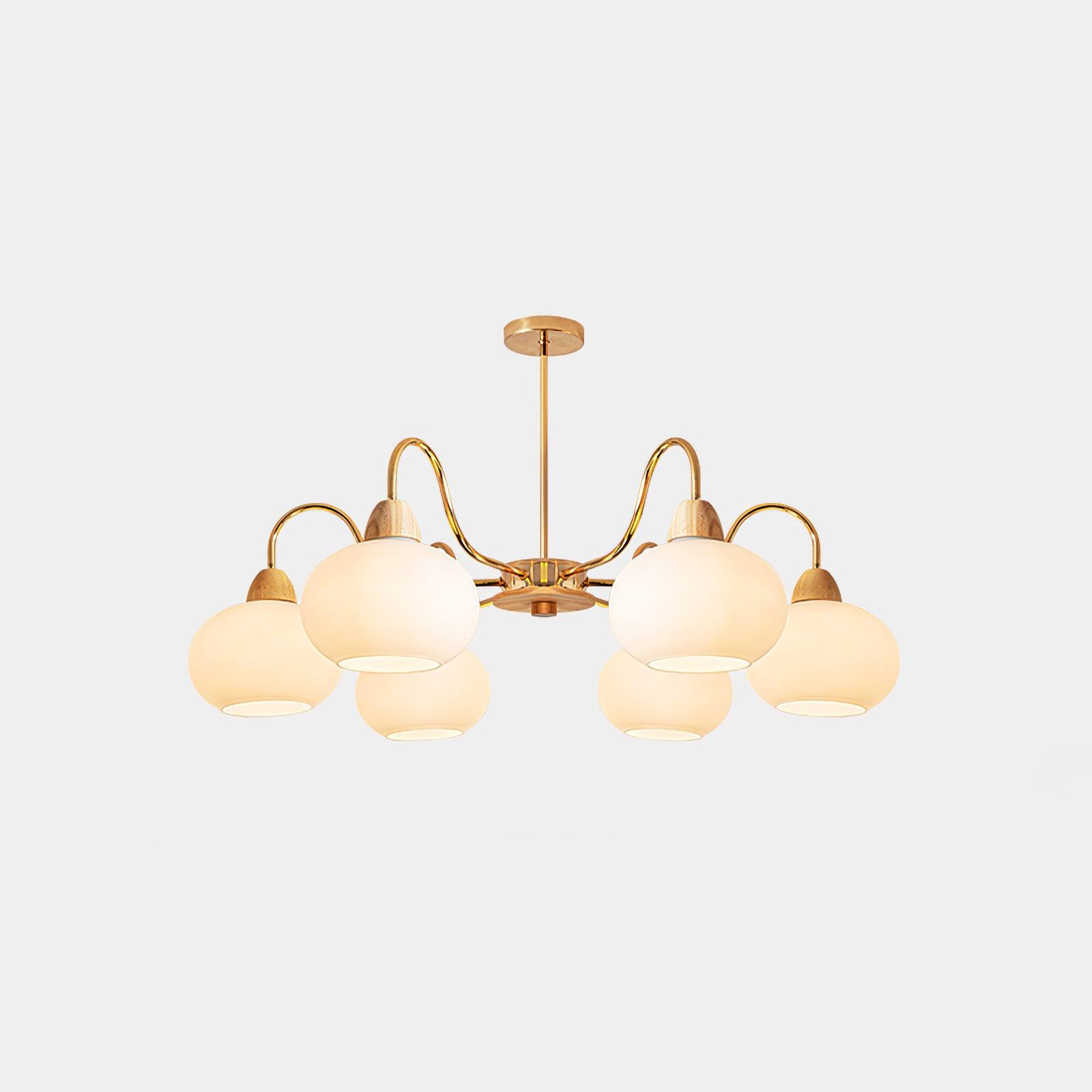 Glass Persimmon Chandelier - DEPRIMO