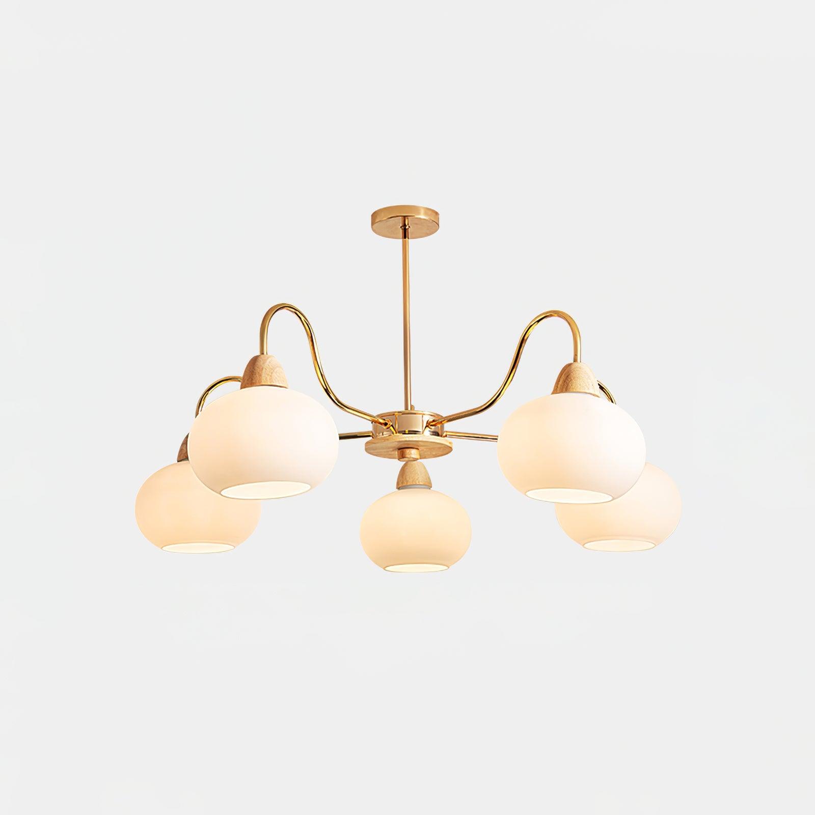Glass Persimmon Chandelier - DEPRIMO