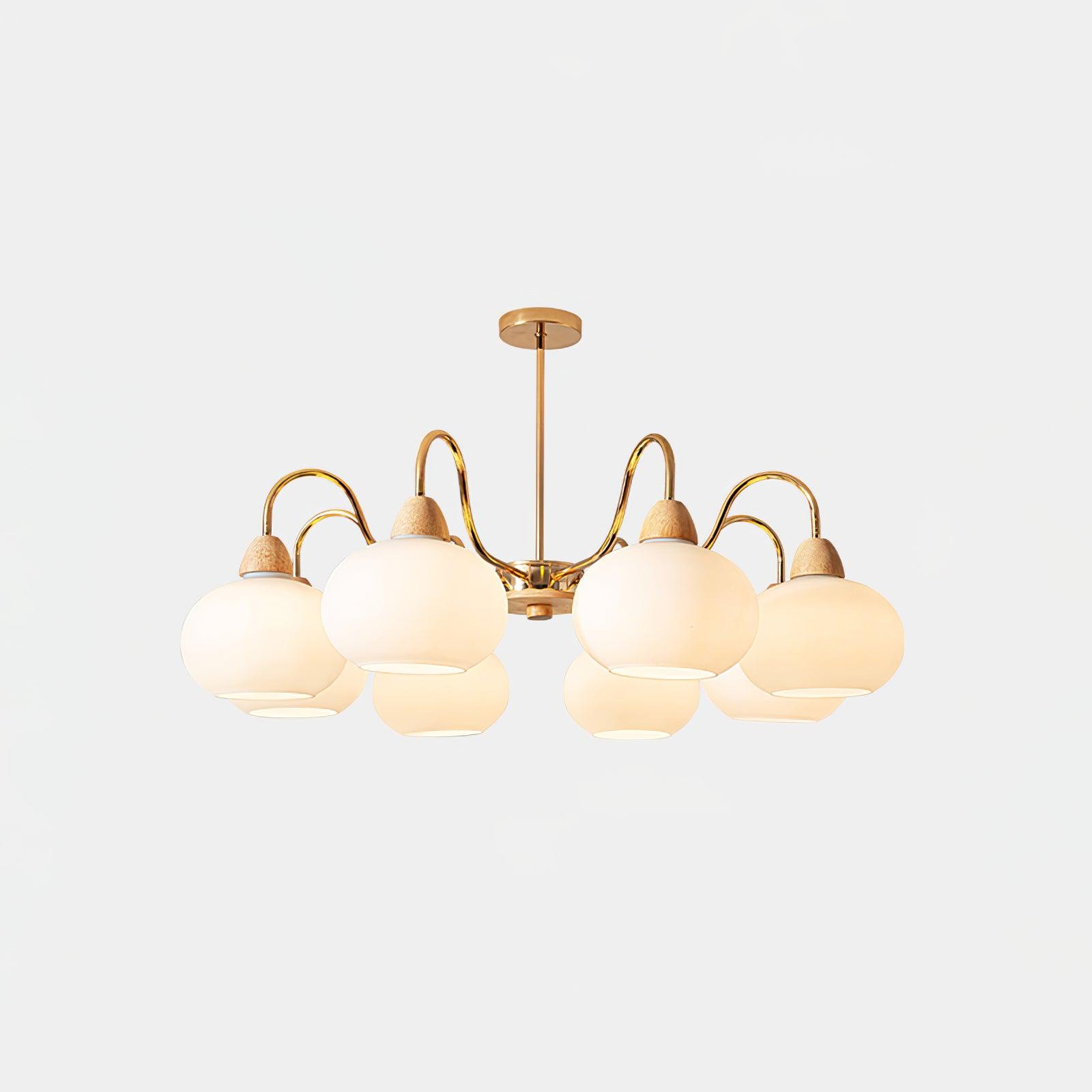 Glass Persimmon Chandelier - DEPRIMO