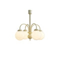Cream Glass Sphere Chandelier - DEPRIMO