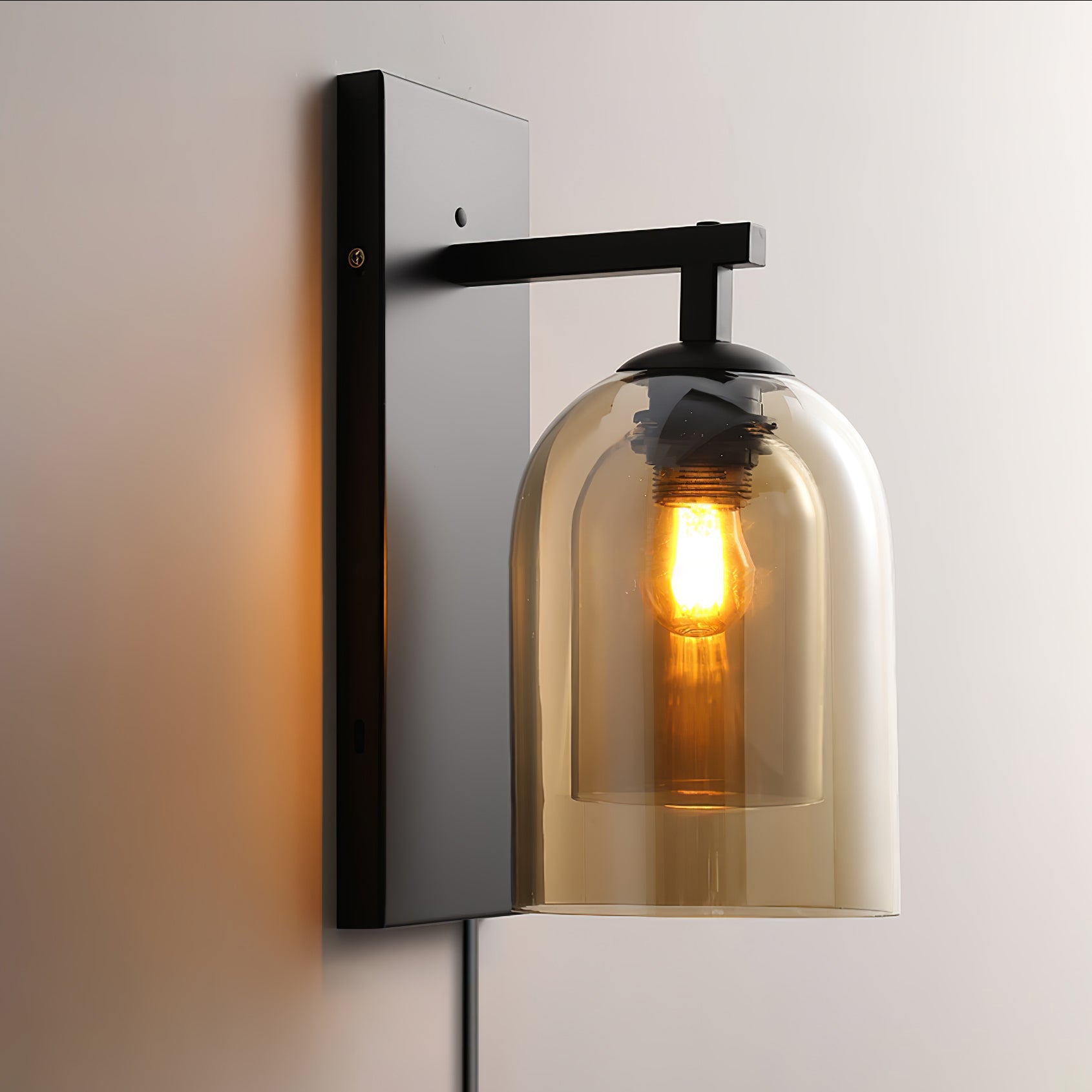 Glass Tubular Plug - in Wall Lamp - DEPRIMO