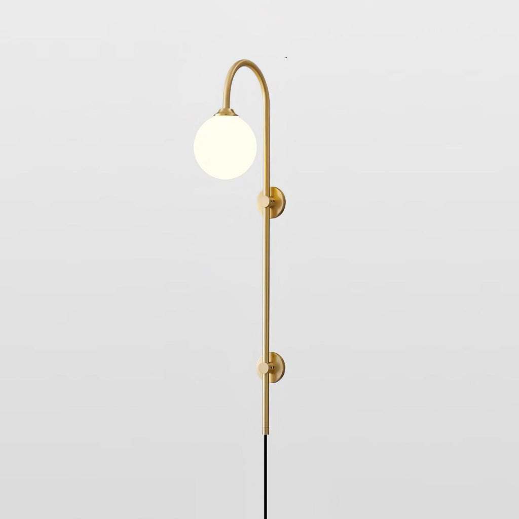 Globe Brass Wall Sconce - Vakkerlight