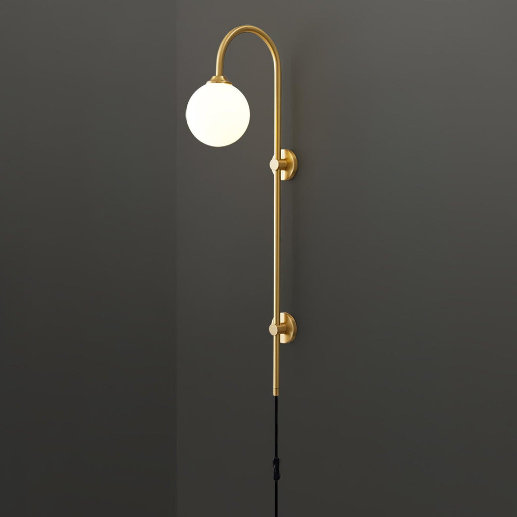 Настінний світильник Globe Brass Plug-in