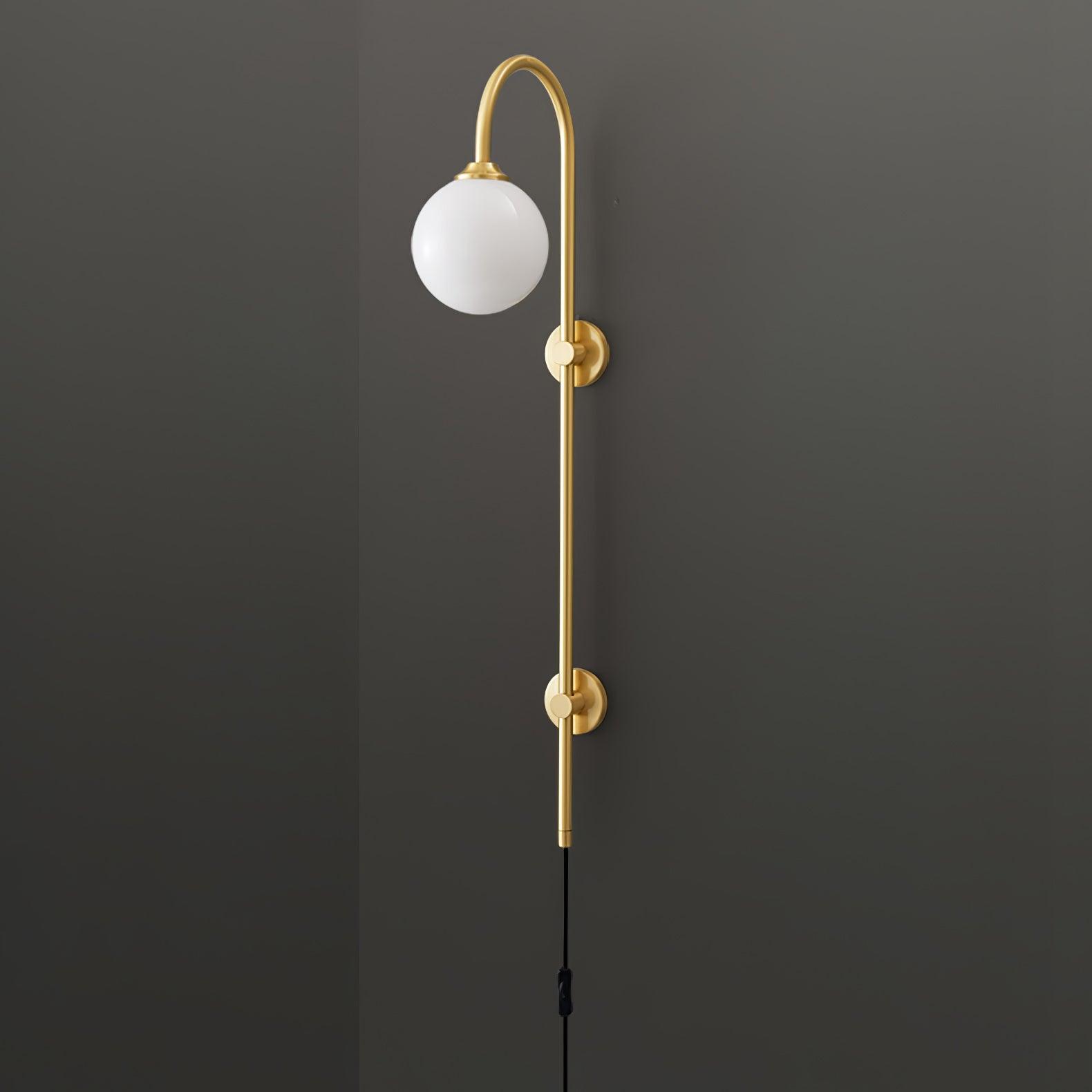 Настінний світильник Globe Brass Plug-in