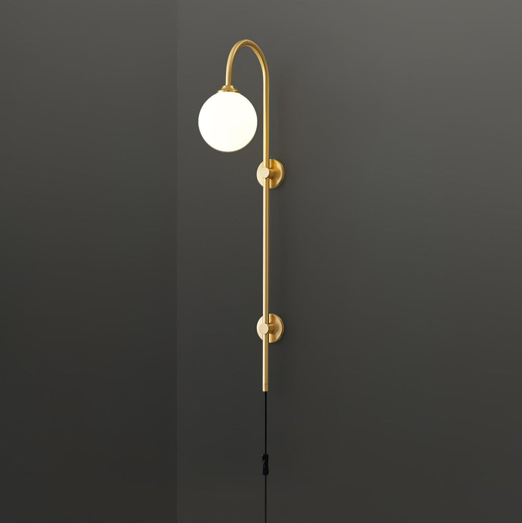 Настінний світильник Globe Brass Plug-in