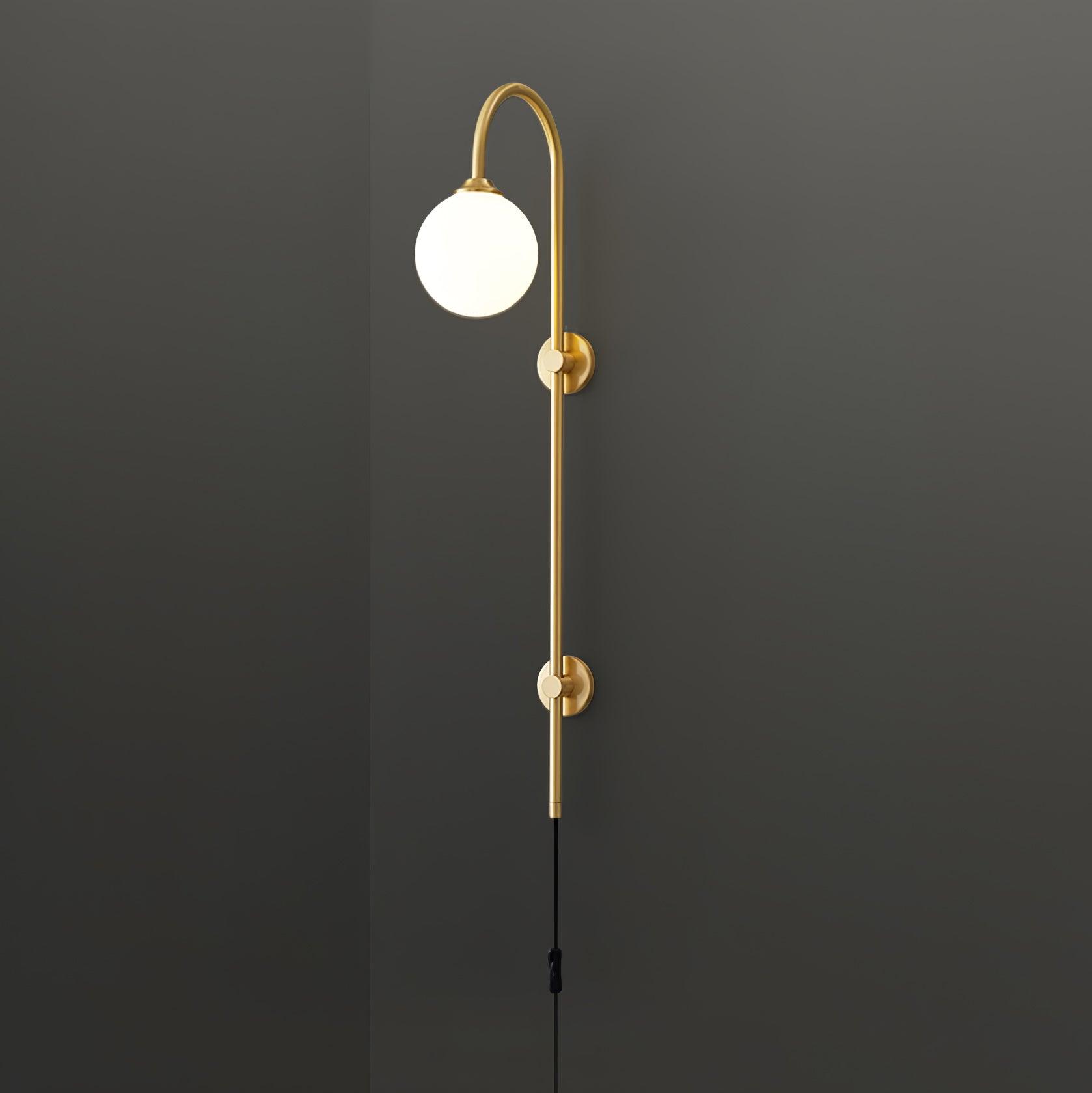 Настінний світильник Globe Brass Plug-in