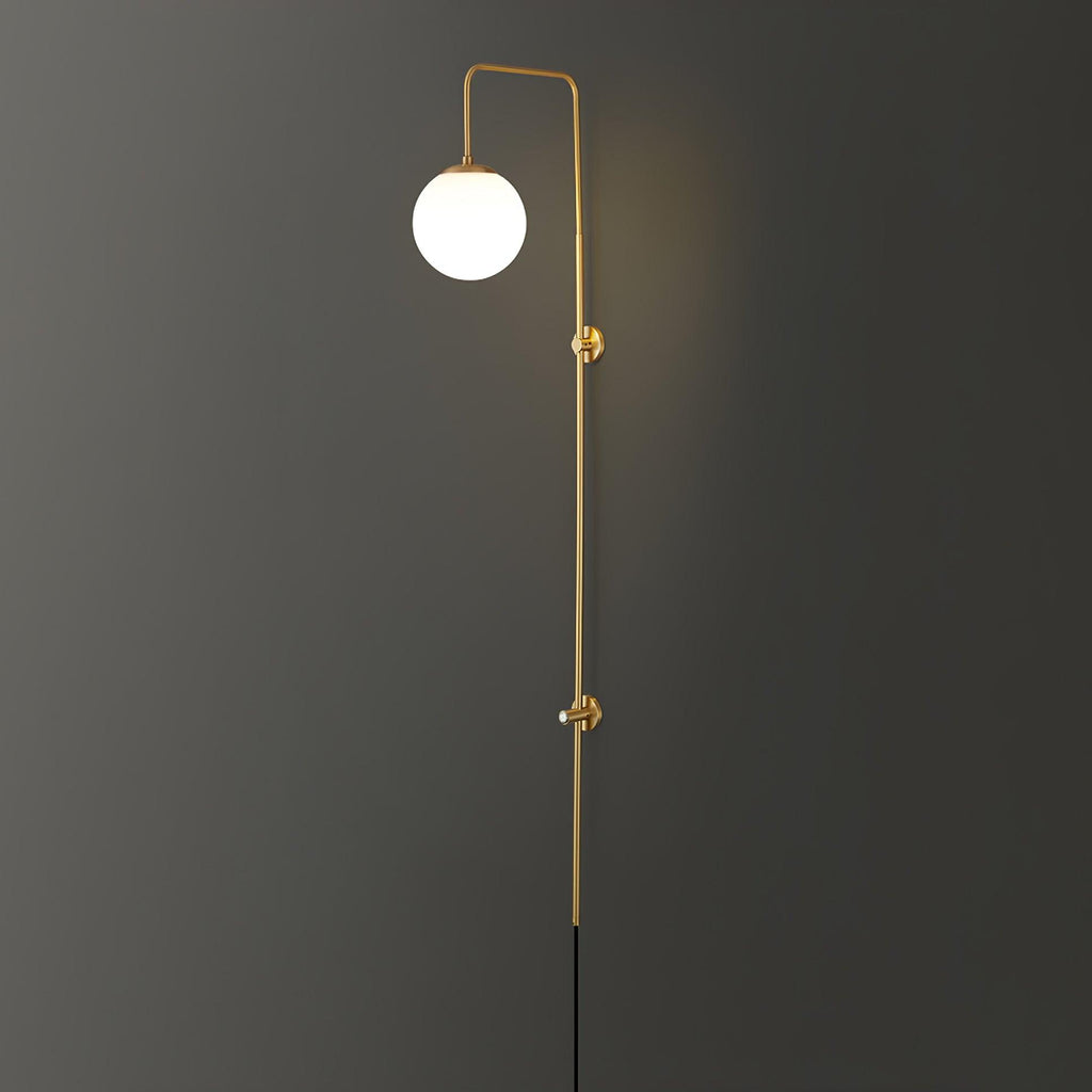 Настінний світильник Globe Brass Plug-in