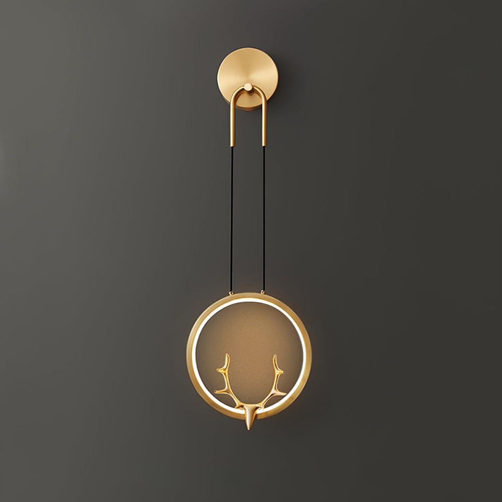 Golden Antler Wall Light - Vakkerlight
