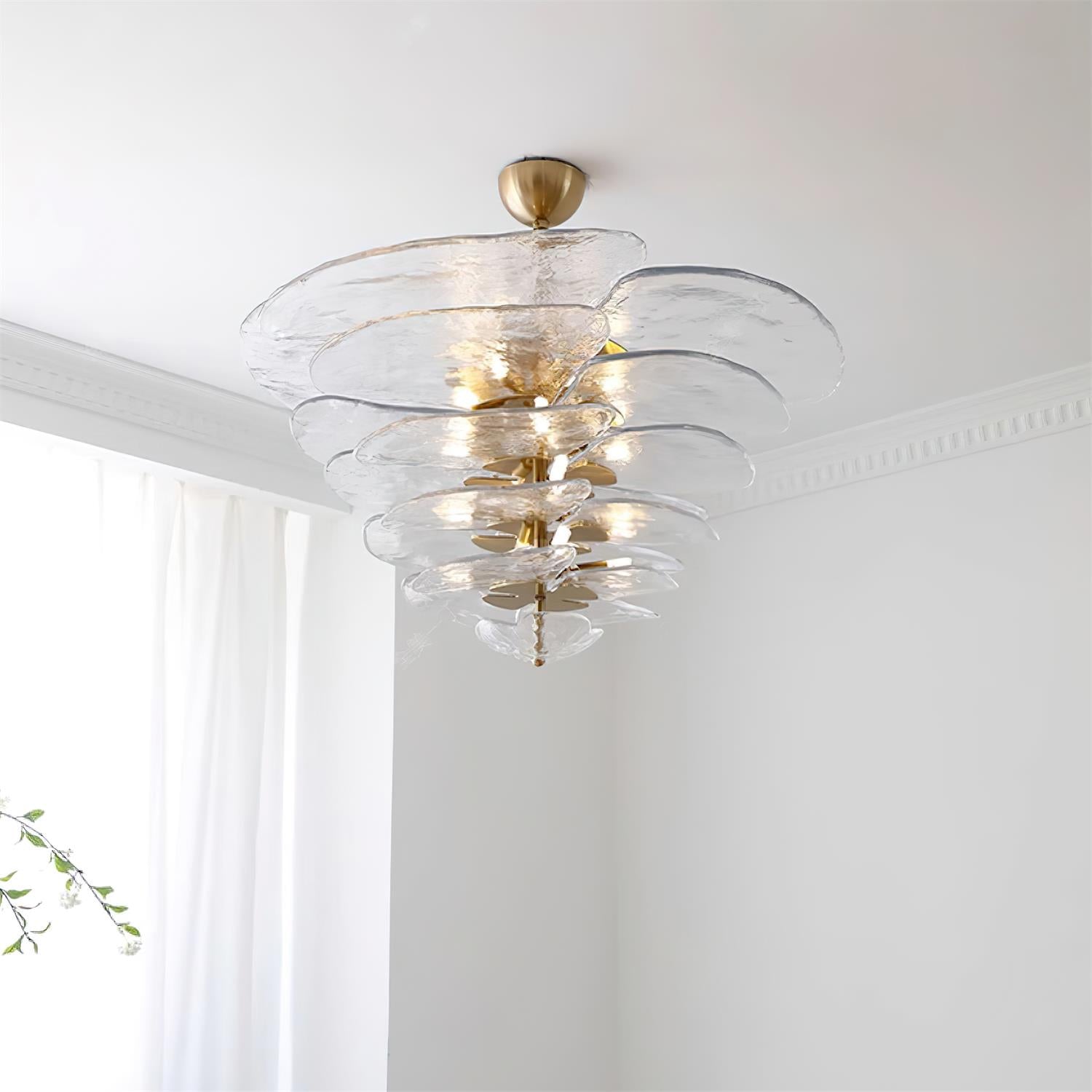 Люстра Petals Gold Murano