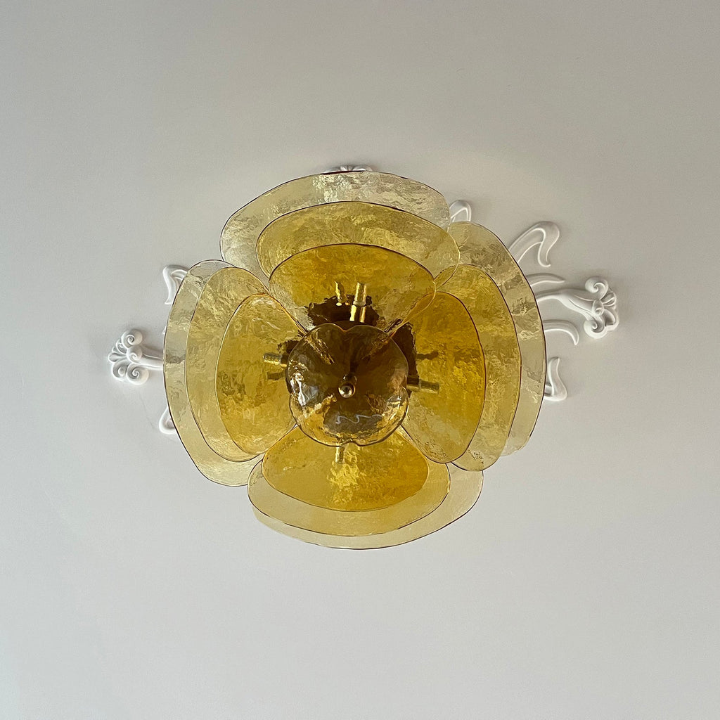 Люстра Petals Gold Murano