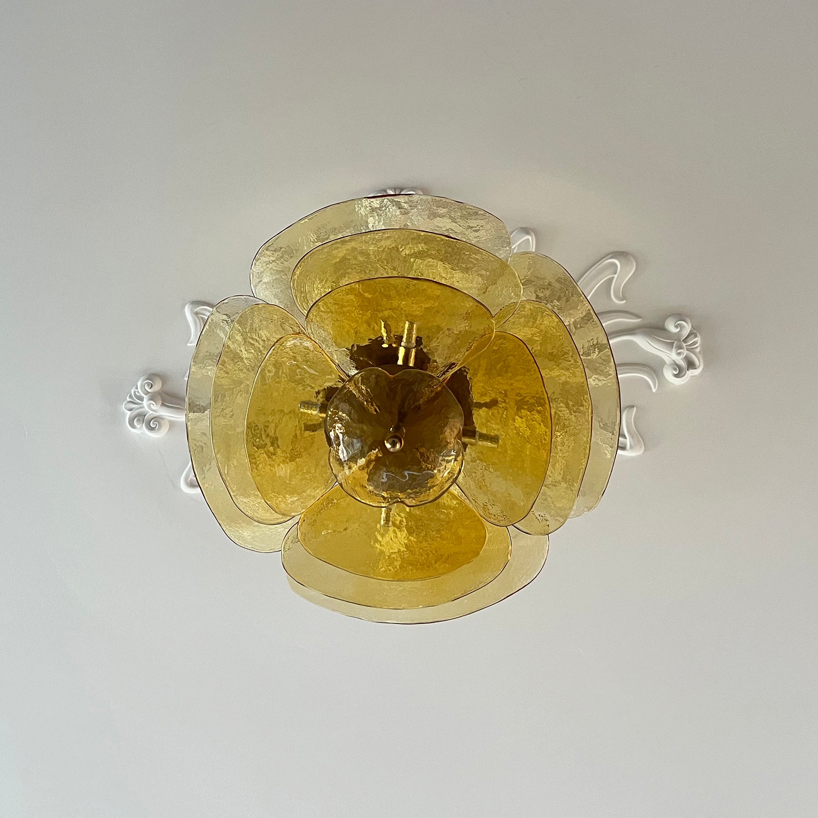 Люстра Petals Gold Murano
