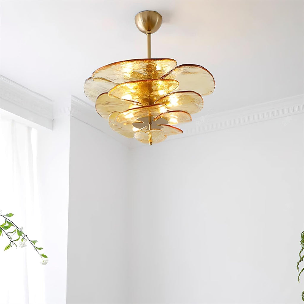 Люстра Petals Gold Murano