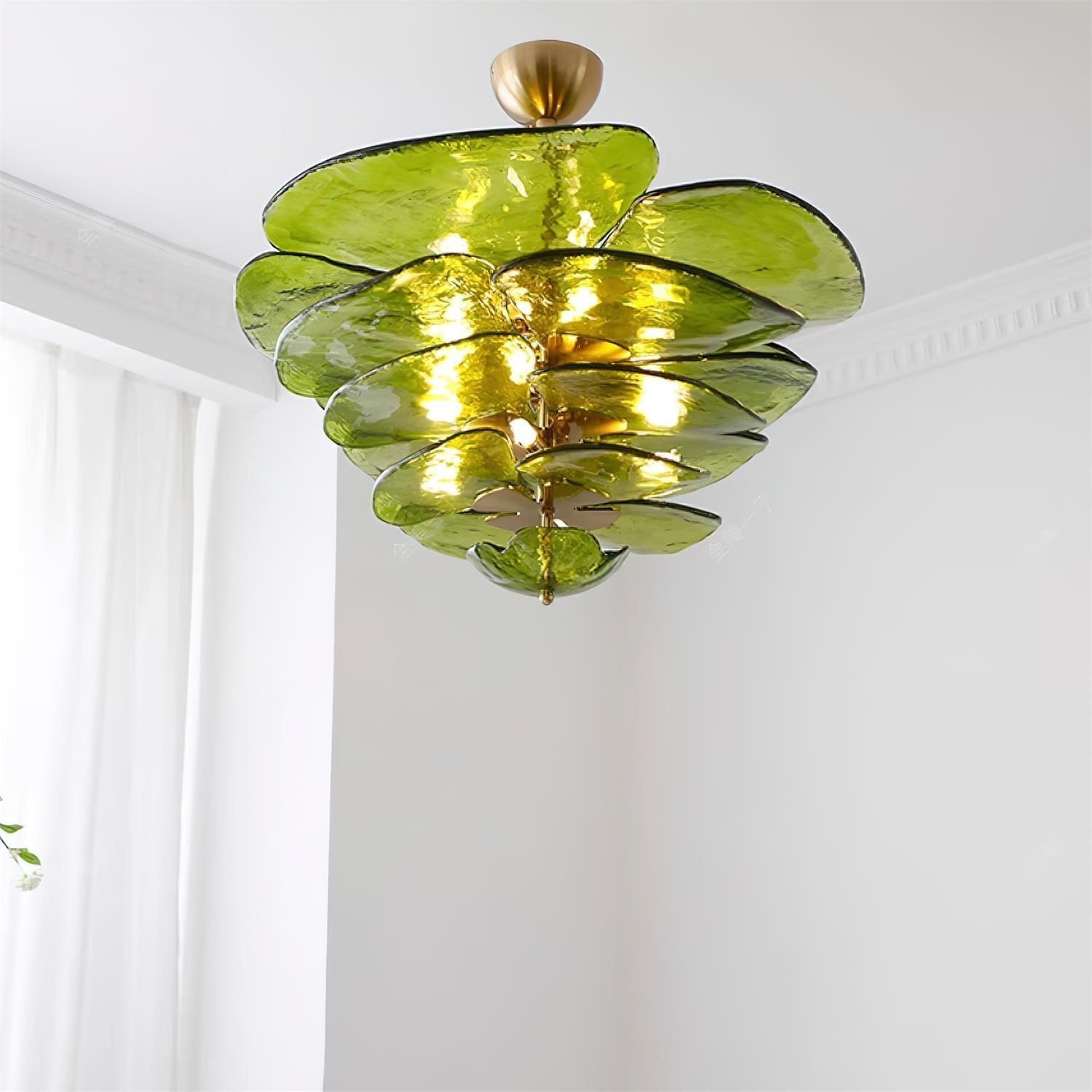 Люстра Petals Gold Murano