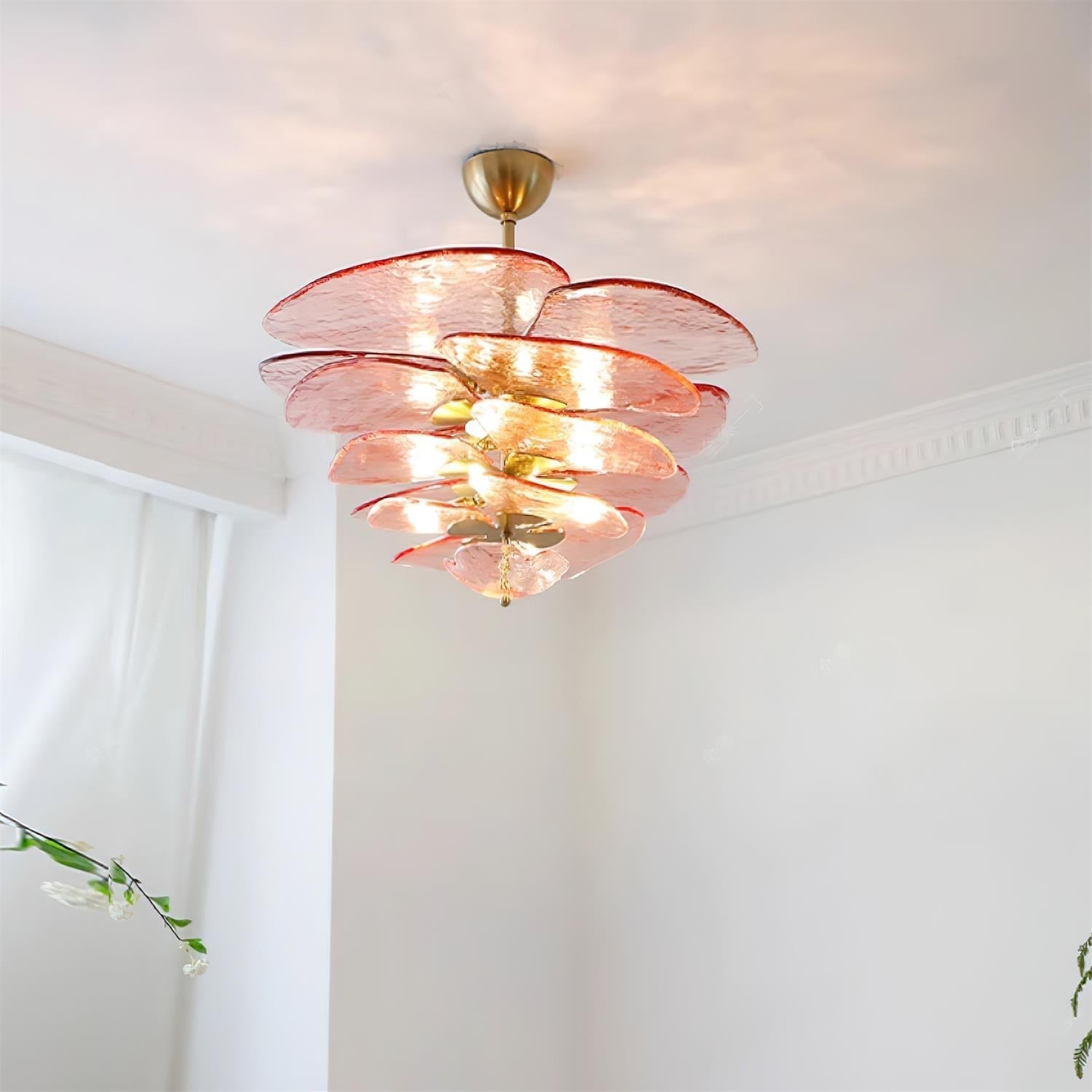 Люстра Petals Gold Murano