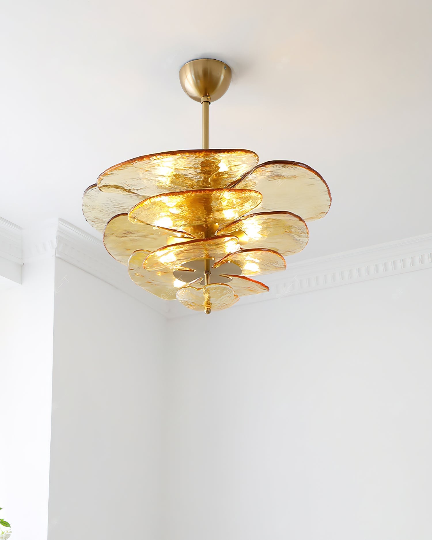 Люстра Petals Gold Murano